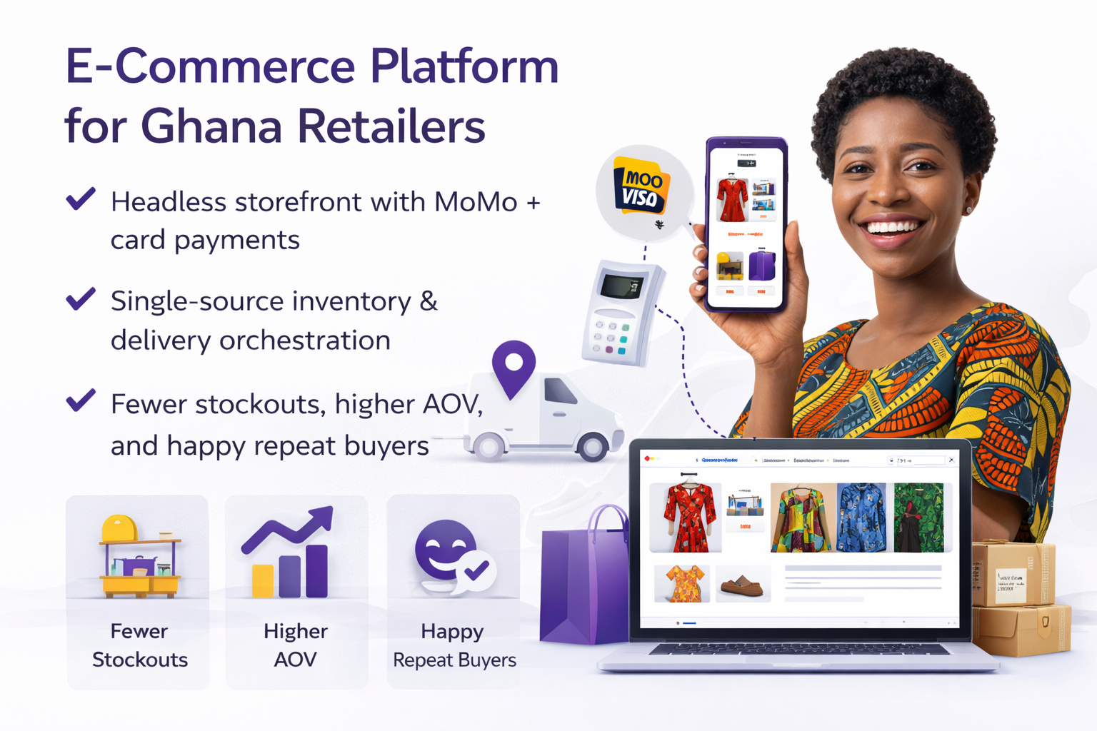 E-commerce storefront for Ghanaian market